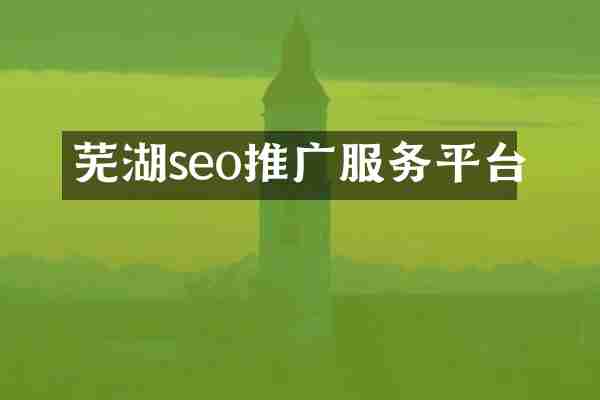 芜湖seo推广服务平台