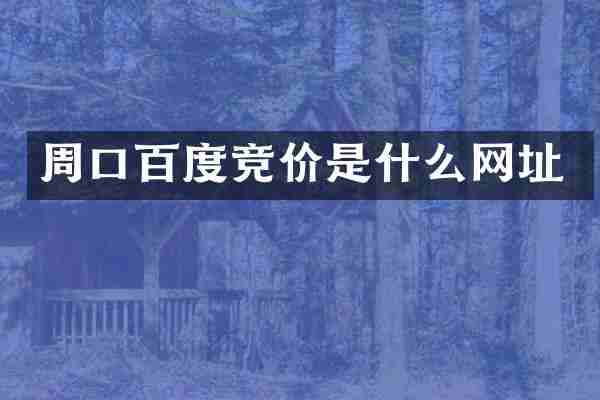 周口百度竞价是什么网址