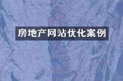房地产网站优化案例