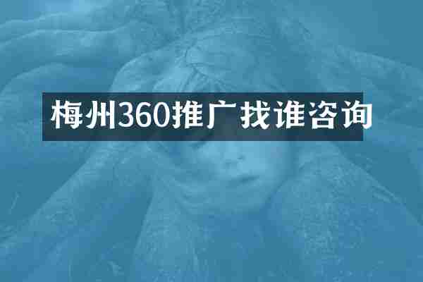 梅州360推广找谁咨询