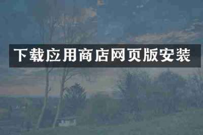 下载应用商店网页版安装