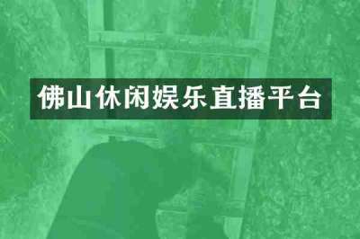 佛山休闲娱乐直播平台