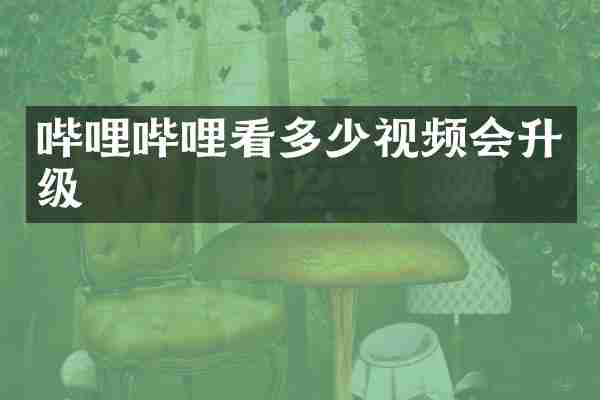 哔哩哔哩看多少视频会升级