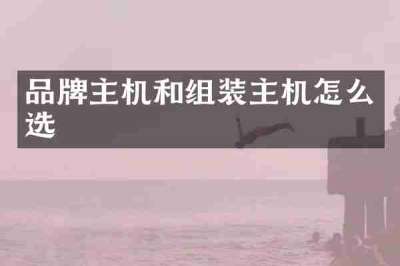 品牌主机和组装主机怎么选