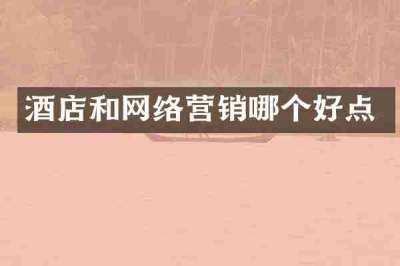 酒店和网络营销哪个好点