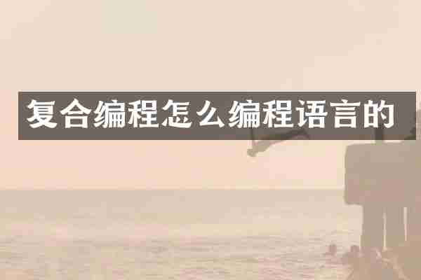 复合编程怎么编程语言的