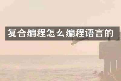 复合编程怎么编程语言的