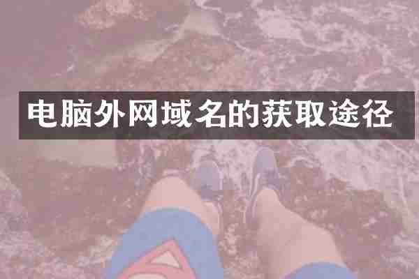 电脑外网域名的获取途径