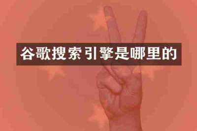 谷歌搜索引擎是哪里的