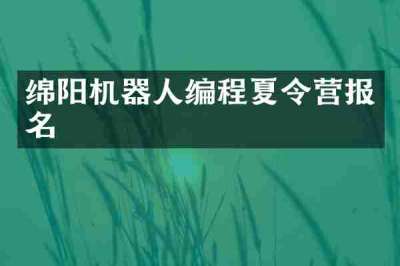 绵阳机器人编程夏令营报名
