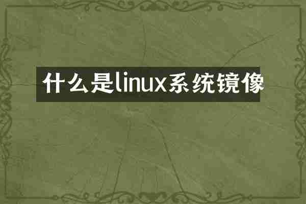 什么是linux系统镜像
