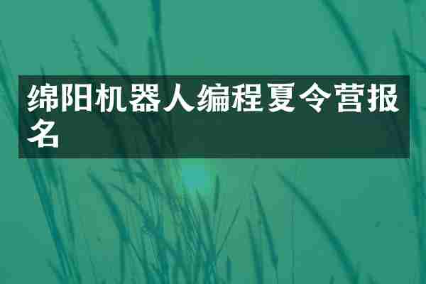 绵阳机器人编程夏令营报名