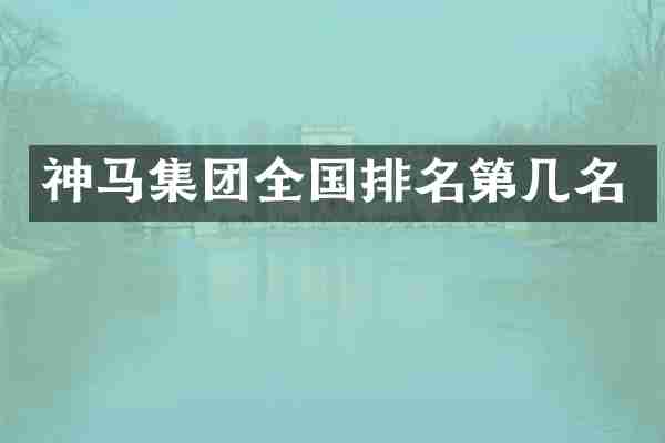 神马集团全国排名第几名