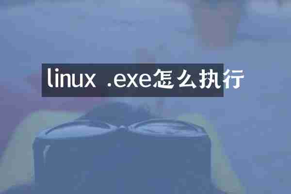 linux .exe怎么执行