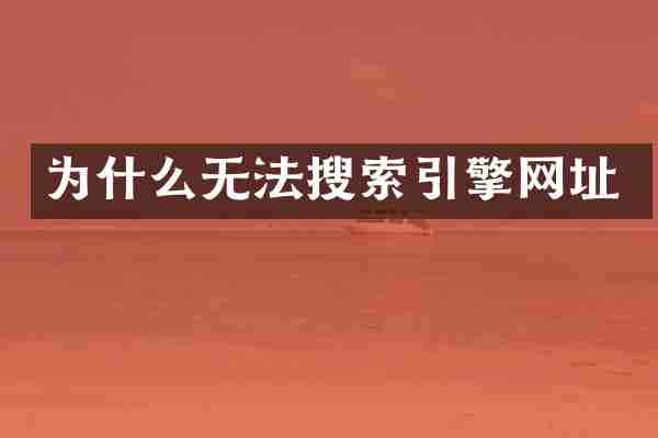 为什么无法搜索引擎网址