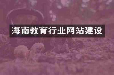 海南教育行业网站建设