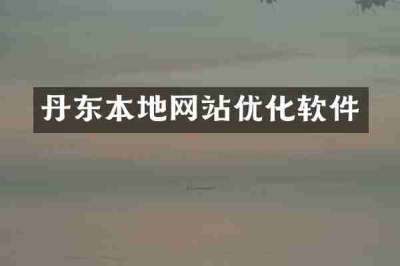 丹东本地网站优化软件