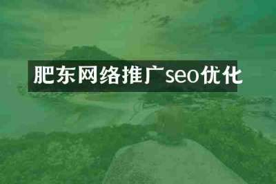 肥东网络推广seo优化