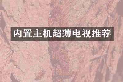 内置主机超薄电视推荐