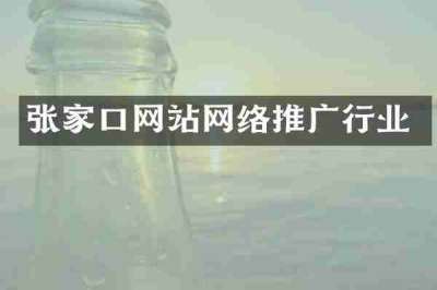 张家口网站网络推广行业