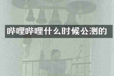 哔哩哔哩什么时候公测的