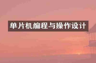 单片机编程与操作设计