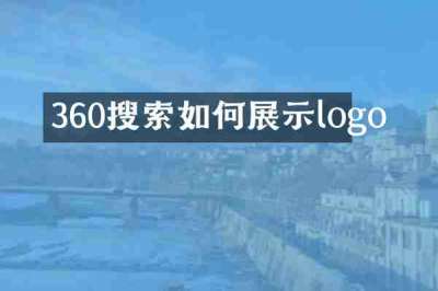 360搜索如何展示logo