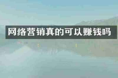 网络营销真的可以赚钱吗