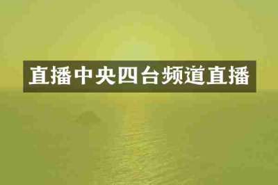 直播中央四台频道直播