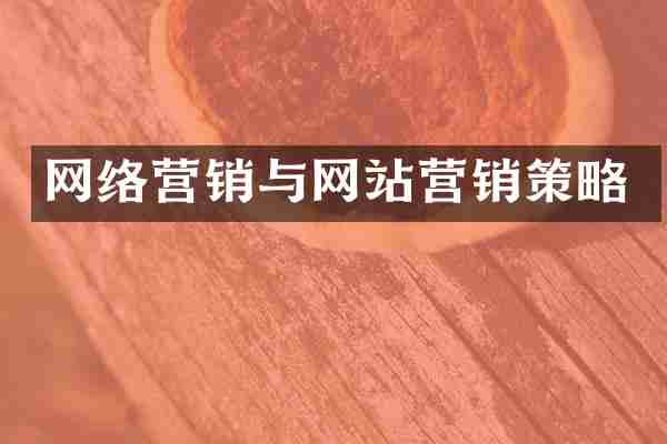网络营销与网站营销策略