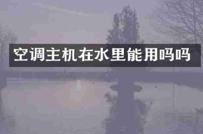 空调主机在水里能用吗吗