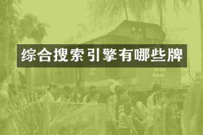 综合搜索引擎有哪些牌