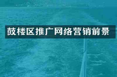鼓楼区推广网络营销前景