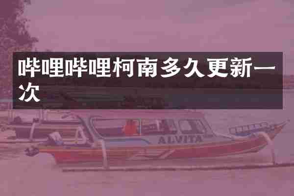 哔哩哔哩柯南多久更新一次