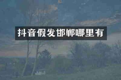 抖音假发邯郸哪里有