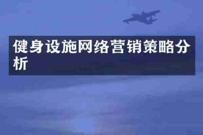健身设施网络营销策略分析