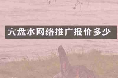 六盘水网络推广报价多少