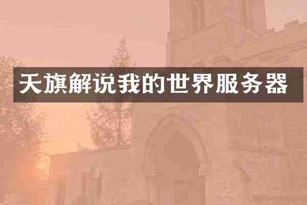 天旗解说我的世界服务器