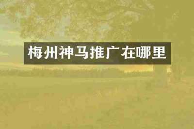 梅州神马推广在哪里
