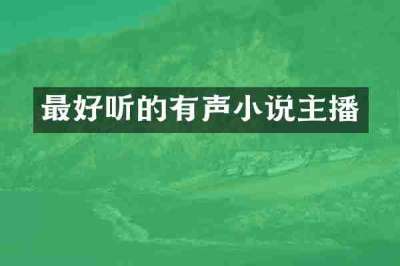 最好听的有声小说主播