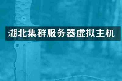 湖北集群服务器虚拟主机