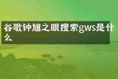 谷歌钟馗之眼搜索gws是什么