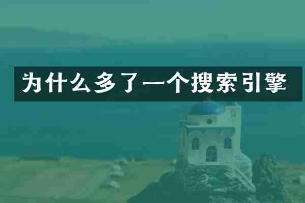 为什么多了一个搜索引擎
