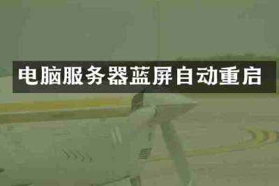 电脑服务器蓝屏自动重启