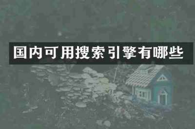 国内可用搜索引擎有哪些