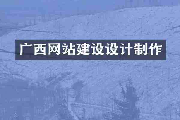 广西网站建设设计制作