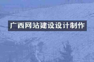 广西网站建设设计制作