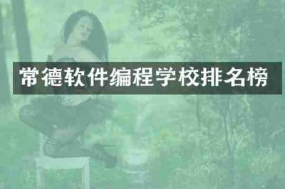 常德软件编程学校排名榜