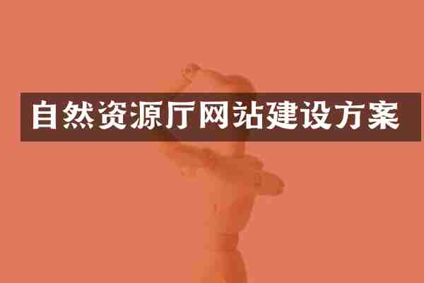 自然资源厅网站建设方案