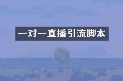 一对一直播引流脚本